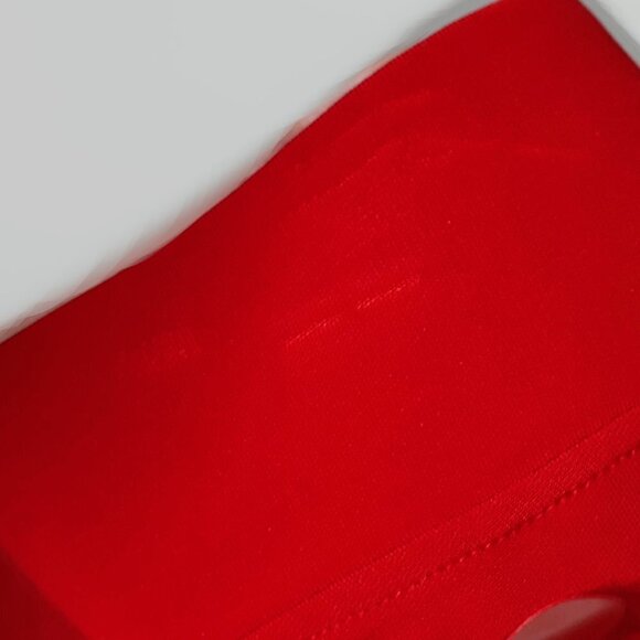 NWOT Love Moschino red ruffled accent trim cotton blend elastic waist pants, 8 - Picture 13 of 13